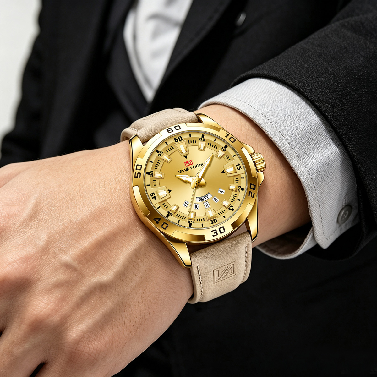 Jam Tangan Pria Tali Kulit Hit - Leather Watch Band Men ulasan dan harga