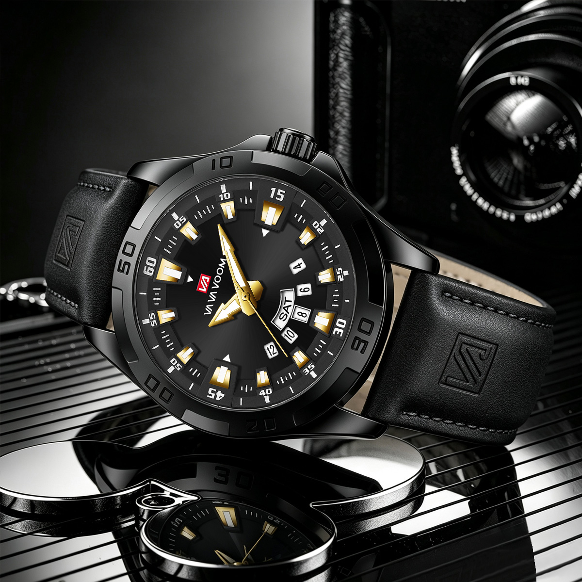 Jam Tangan Pria Tali Kulit Hit - Leather Watch Band Men ulasan dan harga